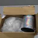 Yunsailing 24 Pcs Heavy Balloon Weights Metallic Anchor, 0.33 lb (5.3 oz) Each Table Weight and 1 Roll Iridescent Ribbon for Outdoor Wedding, Graduation, Birthday Party Decorations(Silver, White)