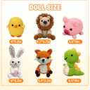 6Pcs Crochet Kits for Beginners with Upgraded Premium Custom Yarn & Step-by-Step Video Tutorials, Ideal Knitting Kit for Crochet Lovers & New Amigurumi Crochet Animal Kit for Adults (MultiColor)