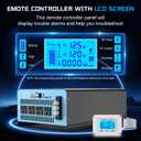 3000 Watts Pure Sine Wave Inverter 12V DC to 110V AC, 6000W Peak Power, 4 AC Outlets, USB & 30W Type-C, Adjustable Input for Lithium Battery, RV/Truck/Boat/Solar Backup with LCD Remote Controller