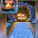 2 x Homemory Rose Petals and Candles Set for Romantic Decorations Special Night, 2000 Pcs Blue Rose Petals with 24 Pcs LED Heart Candles Lights for Proposal, Anniversary, Birthday, Wedding Decor