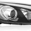 TODO Headlight w/Bulbs Compatible with 2014 2015 2016 Forte Forte5, Passenger/Right Side, NOT Fits LED DRL Models