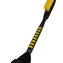 Car Ice Scraper with 12.6 Inch Large Brush Head, Snow Brush and Ice Scraper for SUV Windshield Window, Extendable Snow Scraper for Truck Automobile Vehicle - Yellow