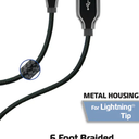 ZGear 6Ft Braided Charge Cable
