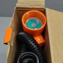 iweoci Electric Fuel Transfer Pump, 3GPM Portable Fluid Transfer Siphon Pump with Oil Pipeline, Battery Gas Pumps with Adjustable Flow Control Nozzle for Car/ RV(Orange)