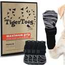 DOK TigerToes Premium Non-Slip Dog Socks for Hardwood Floors - Extra-Thick Grip That Works Even When Twisted - Prevents Licking, Slipping, and Great for Dog Paw Protection - No Size