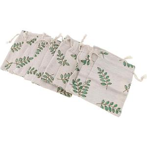 Pack of 10 Pieces of Cotton, Linen, Sheet, Sack, Jewelry Bag, Bag with