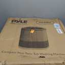Pyle Portable 2-in-1 Washing Machine&Spin-Dryer-Convenient Top-Loading Easy Access,Energy&Water Efficient Design,Ideal for Smaller Loads-No Special Parts or Plumbing Required-2 FT Drainage Hose (Blue)