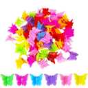 Hair Clip, 100 Pcs Butterfly Hair Clips, Pastel, Rainbow, Mini Hair Clip for Girls