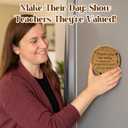 3 x Teacher Gifts for Women Men Christmas, Double-Sided Wooden Fridge Magnet Thank You Token, Teacher Appreciation Gifts, Teacher Valentine Gift, End of Year for Educators Friends Retirement
