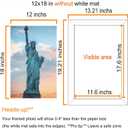 SESEAT 12x18 Frame, Wall Gallery Poster Picture Frame, Black, Pack of 4