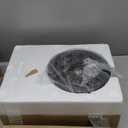 Floor Lamp for Bedroom, Lavender Crystal Floor Lamp with Glam Shade, Elegant Standing Lamp with On/Off Foot Switch & Silver Base, Corner Pole Lamp for Girls Bedroom, Living Room, Office (E26 Base)