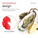 Clam Opener Tool - Opening Knife Shucker with Spring - Blood Clam Pliers for Home & Restaurant - Tool Opening Bottle