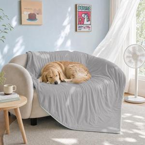 Soulbond Cooling Blanket for Large Dogs - Q-MAX>0.45-40" x50, Dark Gray | Soft Breathable Pet Cat Cool Throw Blanket for Hot Weather, Washable Dog Cooling Bed Mat Protector for Couch, Sofa, Cars