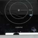 Dual Coils Design of Single Burner Electric Cooktop, 1800W Infrared Ceramic Hot Plate for Cooking, Portable Countertop or Built-in Radiant Stove Top Cooker, Compatible with All Cookware