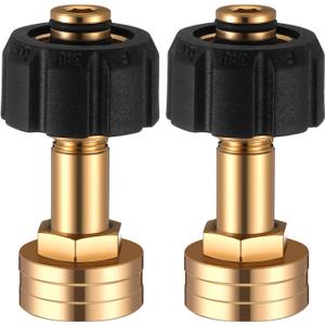 2 Pcs M22-14mm x 3/4" FGH Female Garden Hose Adaptor Water Hose Connector for Pressure Washer Gun