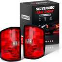 FOMIUZY Rear Tail Lights Assembly Fit Chevy Silverado 1500 2014 2015 Chevrolet 2500HD 3500HD 15 GMC sierra 2500 HD 15 Taillight Brake Bulb Lamp Left Driver and Right Passenger Side GM2800261 23431875