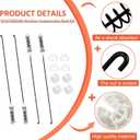 Updated W10780048 Washer Suspension Rod Kit 4pcs (23.6in) Compatible with Whirlpool Kenmore Amana Maytag Washing Machine WTW4800XQ1 WTW4800XQ2 ATW4675YQ1 WTW4800XQ4 MVWC200XW2 WTW4930XW1 by Funmit