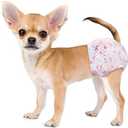 Dono Disposable Dog Diapers Female, Super Absorbent Doggie Diaper, Rapid-Dry Gel Technology Puppy Diapers, Leak-Proof Fit for Cat Doggy in Heat, Excitable Urination, Incontinence, Training, XX-Small, 45Diapers, Waist:7-12, Pack 2