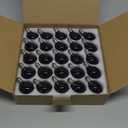 Abeja 25 Pack G40 Replacement Light Bulbs, Black Halloween Bulbs, G40 String Light Replacement Bulbs, 5W Dark Purple Bulb for Indoor Outdoor Patio String Lights, E12/C7 Base