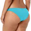 Roxy Women's Bikini Bottoms Low Rise, Swimwear, UPF Protection, Pool, Surfing, Beachwear, Bijou, X-Small (Blue, XS)
