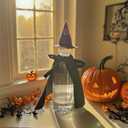 Halloween Wine Bottle Covers 6-Piece Set: Mini Witch Hats Orange Bow Tie, Cape, Bat Wings - Witch Hat Mini for Crafts, Halloween Alcohol Accessories, Wine Bottle Toppers, Party Decor