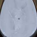 WOODBRIDGE 59"Freestanding White Acylic Soaking Bathtub with Brushed Gold Drain and Overflow,BTA1518 -BG-Drain &O