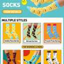 MOGGEI Funny Socks for Men Women Fun Cozy Crazy Novelty Fashion Breathable Printed Cotton Boot Socks (M)