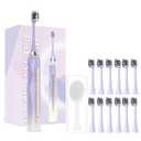 molux Electric Toothbrush Set, Equipped with 12 Brush Heads and 1 face Brush Head, IPX8 Waterproof, 42000 high-Frequency Vibration, Ultra Whitening Toothbrush for Adults and Kids