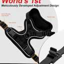 Cat Harness and Leash for Walking Escape Proof Soft Adjustable Cat Leash Breathable Comfortable Vest Easy to Wear Kitten Harness for Outdoor Travel (Black, M (13-18lb))