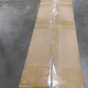 S&Z TOPHAND 36in x 84in Glass Sliding MDF Barn Door with 6.6FT Sliding Door Hardware Kit, 5 Tempered Frosted Glass, Slab Inside Covered with Water-Proof PVC Surface, Simple DIY Assembly