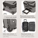 U.S. Traveler Rio Lightweight Softside Rolling Carry-on Suitcase, 2-Wheel Set, Grey