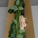 ATFL Fake Roses Artificial Flowers Bulk,Floral Diameter 4'',20 Pcs Artificial Silk Roses Flowers with Stems for Wedding Arrangement Centerpieces Party Home Table Decorations (20, Fall Pink)