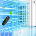 25" Windowless Air Conditioner with Double Tanks for 16H Cooling, 25ft Remote & Timer,3-IN-1 Evaporative Air Cooler for Room, 90 Oscillation, 30dB, 3-Speed Swamp Cooler Air Conditioner Portable