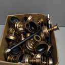 MTLEE 32 Pcs Black Flameless Taper Candles with Holders Halloween Candlesticks Taper Candles Battery Operated LED Flickering Candlesticks for Table Centerpiece Halloween Christmas Party Decorations