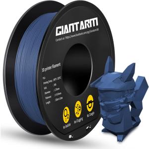 GIANTARM Matte PLA, 1.75mm PLA Filament, 1KG Spool(2.2lb), Vacuum Packaging, 3D Printer Filament for Bambu Lab (Matte Blue)