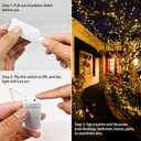 VOOKRY 32 Pcs Fairy Lights Battery Operated String Lights - 10 ft 30 LEDs Waterproof Copper Wire Mini Firefly Starry Moon Lights for DIY Crafts Wedding Party Bedroom Table Centerpieces Christmas