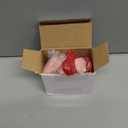 20 Pieces Valentine Felt Hearts 30 mm 50 mm Hearts for Crafts Felt Heart Garland Felted Vase Filler Beads Pom Pom Heart Shape Wool Balls Ornaments for Home Decor Garland Handcraft DIY (Pink, Red)