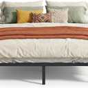 VASAGLE King Metal Bed Frame 14 Inches Tall, 1100 lb Weight Capacity, No Box Spring Needed, with Under-Bed Storage, Easy Setup, Heavy-Duty Platform Bed, Mattress Retainers, Matte Black URMB654BD02S