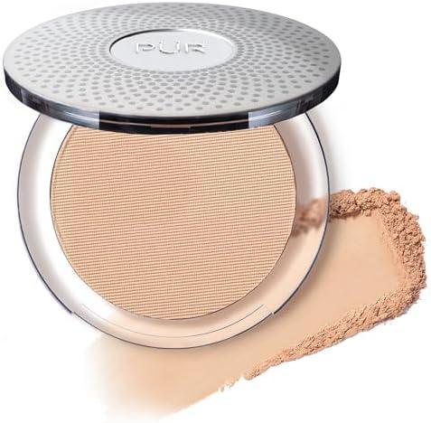 PUR Beauty 4-in-1 Pressed Mineral Makeup Powder Foundation with SPF 15 - Concealer & Finishing Compact Pressed Powder for Face - Buildable Medium to Full Coverage Foundation Powder