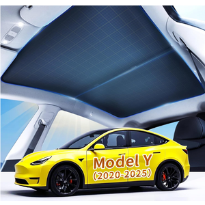 2025 Newly Upgraded Sunshade Roof for Tesla Model Y Nano - Molecular Insulation Technology, Blocks UV Rays & Heat, Ideal Tesla Accessory (Gray, Model Y (2020-2025)