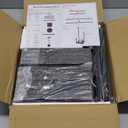 5 Tier Wood Tall Plant Stand Metal Rack Indoor, Multiple Flower Pot Holder Shelves Corner Rack, Round Planter Shelf Display Rack Storage Organizer for Patio Living Room Balcony(Black Oak)