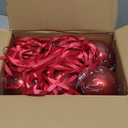 Weysat Extra Large Christmas Hanging Ornaments Oversized Plastic Balls for Outside Lawn Yard Tree Hanging Decorations (4 Inch)