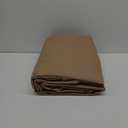 ULTCOVER Rectangular Patio Heavy Duty Table Cover - 600D Tough Canvas Waterproof Outdoor Dining Table and Chairs General Purpose Furniture Cover Size 88L x 62W x 28H inch (Brown)