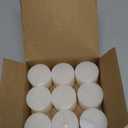 8 Hour Ivory Votive Candles for Weddings Party Spa & Emergency, Set of 9 Unscented Bulk Candles for Restaurants & Home Decoration, 1.25 Inch, 9 Pack