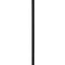 KUNJOULAM Modern Floor Lamp, Black Pole Floor Lamps, Simple Design Tall Lamp with Beige Lampshade, Standing Lamp for Living Room, Bedroom, Office, Home (Without Bulb)