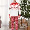 PATPAT Christmas Family Matching Pajama Sets Includes Christmas Socks - Perfect for Family Photos & Holiday Celebrations (XXXL)