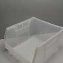 Akro-Mils 30239 AkroBins Plastic Storage Bins, Space-Saving Stackable Bins for Garage, Pantry, Craft Organization, 11-" x 8-" x 7-", Clear, 6-Pack