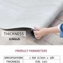 15.7''x10FT Peel and Stick Vinyl Flooring Roll 12.86 Sq.ft-FOGZUVR Self-Adhesive Peel and Stick Floor Tiles Waterproof Wood Grain for Living Room, Bedroom, Bathroom & Kitchen(Paleish Grey)