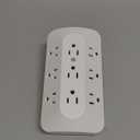 Wall Outlet Extender, 9 Outlet Splitter with 4 USB Ports (2 USB C), Multi Plug Wall Outlet Expander, 3-Sided Wall Charger Power Strip for Home, Office, Dorm, White