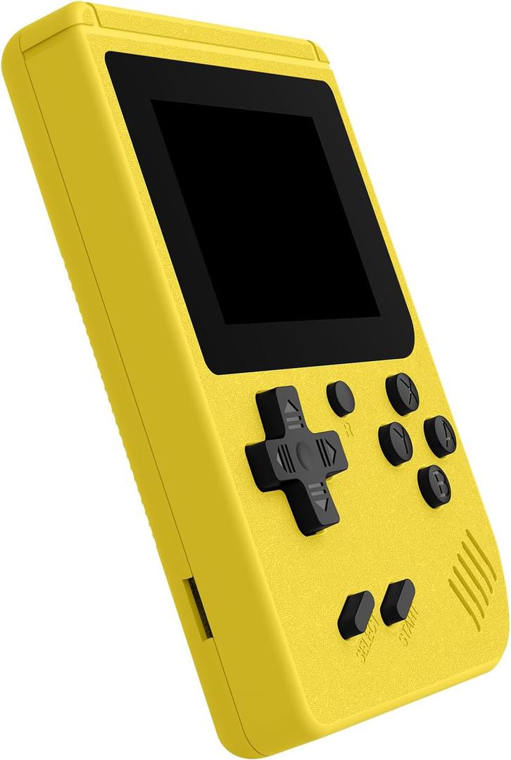 Retro Handheld Games Console, Built-in 400 Video Games, Portable Video Gaming Player with 3.0 Inch IPS Screen (Yellow)